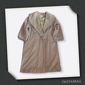 BYBLOS Vintage Oversized Shawl Collar Coat